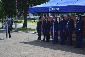 Policjanci podczas uroczystości święta Policji