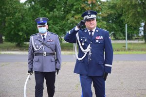 Policjanci podczas uroczystości święta Policji