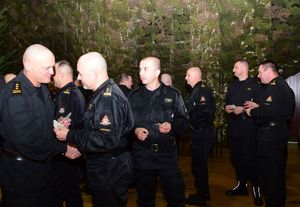 Przedstawiciele służb mundurowych województwa podkarpackiego spotkali się przy wigilijnym stole