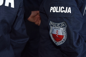 policjanci podczas noworocznego spotknia