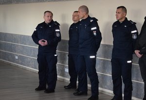 policjanci podczas spotkania