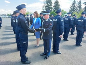 Ślubowanie funkcjonariuszy na Oddziale Prewencji Policji w Rzeszowie