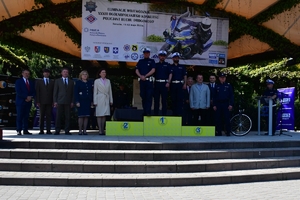 Policjanci podczas finału konkursu na Najlepszego Policjanta Ruchu Drogowego na Podkarpaciu