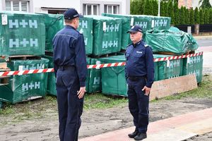 Wmurowanie aktu erekcyjnego pod budowę Komisariatu Policji w Rudniku nad Sanem