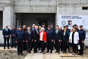 Wmurowanie aktu erekcyjnego pod budowę Komisariatu Policji w Rudniku nad Sanem