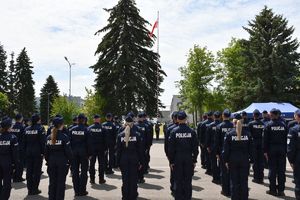 Ślubowanie nowo przyjętych policjantów na Oddziale Prewencji Policji