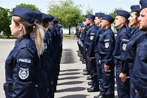 Ślubowanie nowo przyjętych policjantów na Oddziale Prewencji Policji