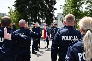 Ślubowanie nowo przyjętych policjantów na Oddziale Prewencji Policji