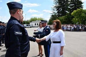 Ślubowanie nowo przyjętych policjantów na Oddziale Prewencji Policji