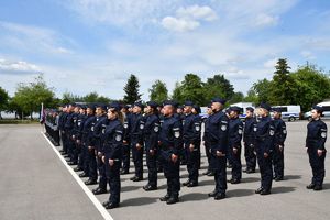 Ślubowanie nowo przyjętych policjantów na Oddziale Prewencji Policji