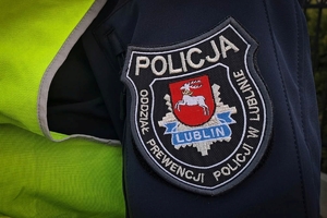 Policjanci podczas zabezpieczenia uroczystości beatyfikacyjnych w Markowej.