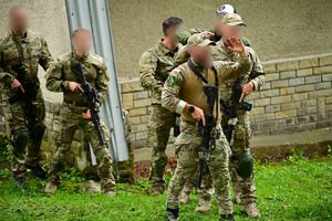 Policjanci podczas szkolenia