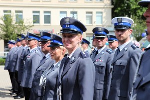 Wielkopolscy policjanci podczas obchodów 100. rocznicy powstania Policji Państwowej