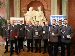 odznaczeni policjanci z Piły