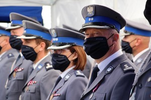 Wojewódzkie Obchody Święta Policji w dniu 31 lipca 2020 roku na ulicy Taborowej w Poznaniu