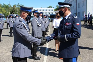 Wojewódzkie Obchody Święta Policji w dniu 31 lipca 2020 roku na ulicy Taborowej w Poznaniu