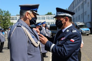 Wojewódzkie Obchody Święta Policji w dniu 31 lipca 2020 roku na ulicy Taborowej w Poznaniu