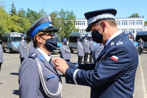 Wojewódzkie Obchody Święta Policji w dniu 31 lipca 2020 roku na ulicy Taborowej w Poznaniu