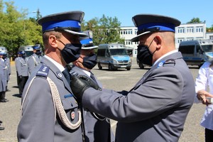 Wojewódzkie Obchody Święta Policji w dniu 31 lipca 2020 roku na ulicy Taborowej w Poznaniu