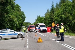 Braniewscy policjanci drogówki podczas służby