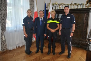 Przedstawiciele holenderskiej policji z wizytą w Węgorzewie