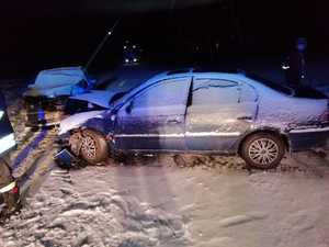 Miejsce zdarzenia drogowego w powiecie gołdapskim
