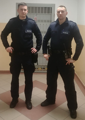 sierż. Adam Lachowicz i sierż. szt. Tomasz Olesik