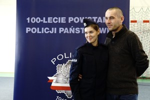 Zdjęcia policjantów z rodzinami