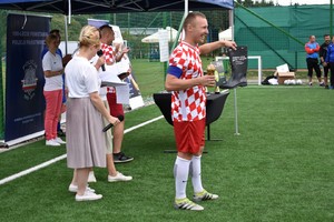 Wręczenie pucharów i nagród na zakończeniu turnieju