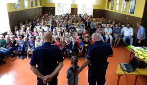 Spotkanie policjantów z pierwszoklasistami w Nowym Mieście Lubawskim