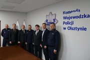Uczestnicy spotkania w KWP w Olsztynie