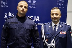 Uczestnicy uroczystego ślubowania nowych policjantów