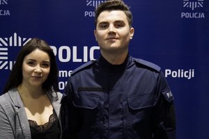 Uczestnicy uroczystego ślubowania nowych policjantów