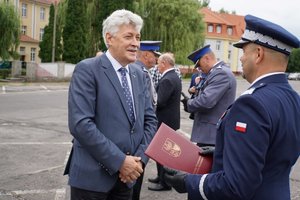 Dyrektor Gabinetu Marszałka Andrzej Milkiewicz i nadinsp. Tomasz Klimek