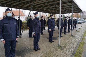 Ślubujący policjanci