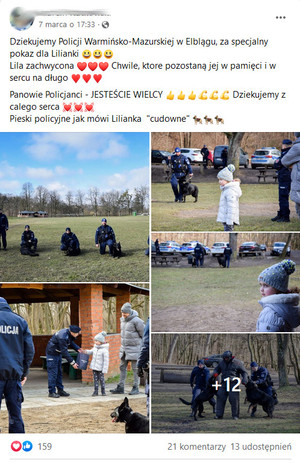 Podziękowania dla policjantów z KMP w Elblągu