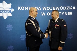 mł. insp. Paweł Krauz i nadinsp. Tomasz Klimek