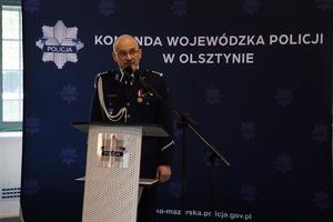 Policjanci podczas uroczystości