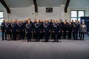 Policjanci podczas uroczystości