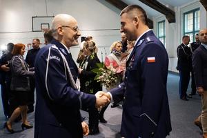 Policjanci podczas uroczystości