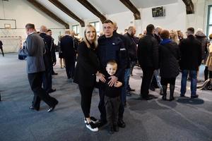 Policjanci podczas uroczystości