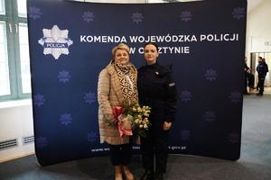 Policjanci podczas uroczystości