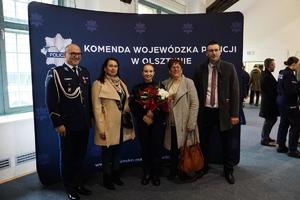 Policjanci podczas uroczystości
