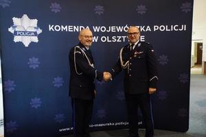 Policjanci podczas uroczystości
