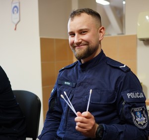 Uczestnicy akcji z DKMS