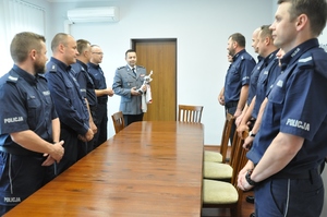 Spotkanie policjantów z insp. Tomaszem Klimkiem