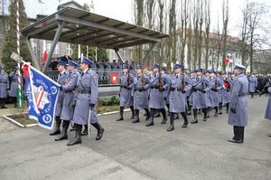 Ślubowanie nowo przyjętych policjantów 8 stycznia 2018 roku.