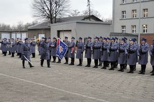 Ślubowanie nowo przyjętych policjantów 8 stycznia 2018 roku.