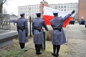 Ślubowanie nowo przyjętych policjantów 8 stycznia 2018 roku.