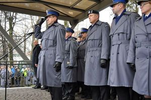 Ślubowanie nowo przyjętych policjantów 8 stycznia 2018 roku.